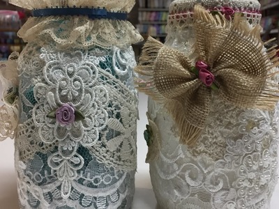 Project: Victorian Lace Mason Jars