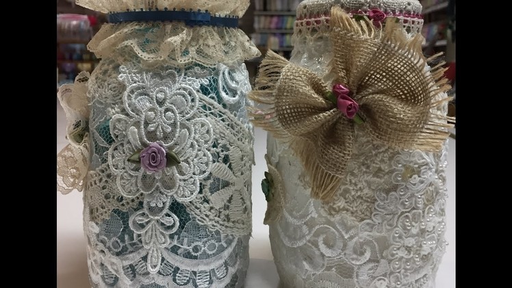 Project: Victorian Lace Mason Jars