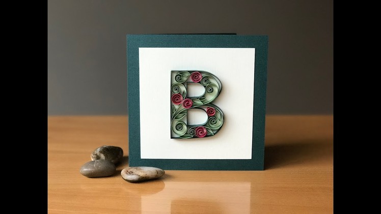 Quilling Letter B Tutorial - Outline and Filling