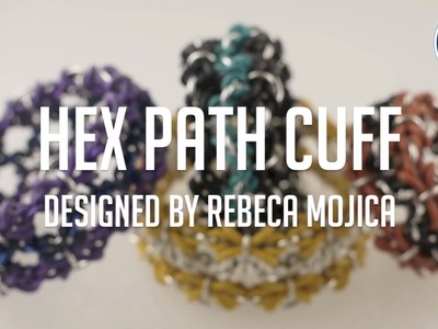 Rubber Chainmaille Bracelet - Hex Path Cuff Now Available at Blue Buddha Boutique