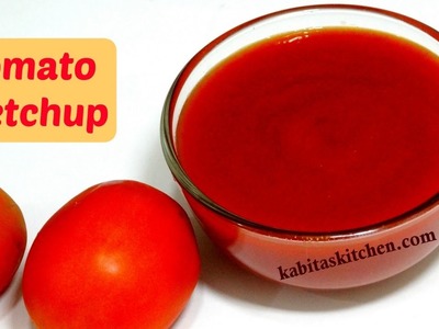 Tomato Ketchup Recipe | Homemade Tomato Sauce | Sweet Spicy n Tangy Tomato Ketchup | kabitaskitchen
