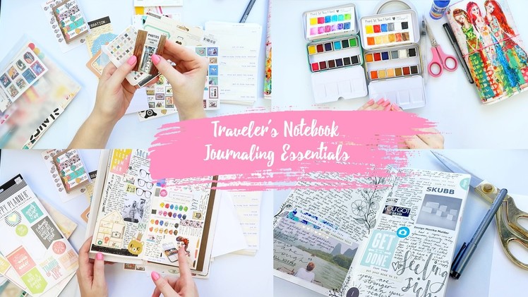 Traveler's Notebook Journaling Essentials ~ My Favourite Journal Supplies + + + LET'S GET INKIE