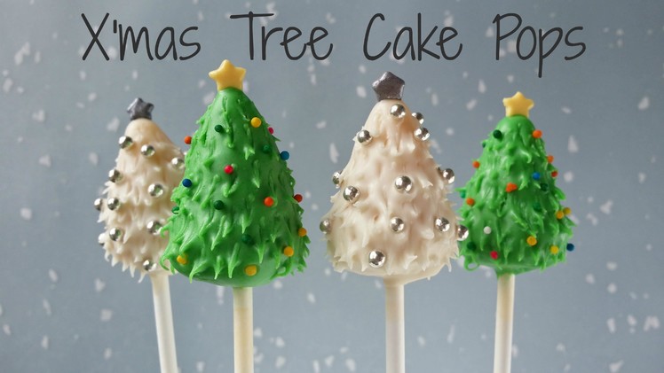 Two Ways To Make X’mas Tree Cake Pops 聖誕樹Cake Pop