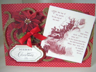 210.Cardmaking Project: Anna Griffin Holiday Trimmings Christmas Card Part1