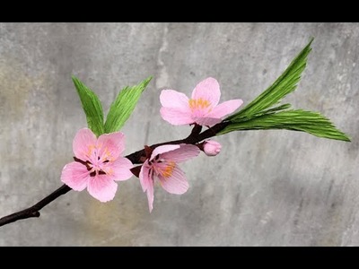 ABC TV | How To Make Peach Blossom Flower From Crepe Paper - Craft Tutorial