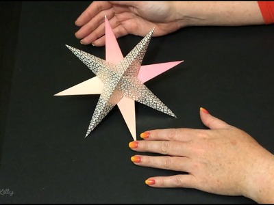 ASMR Christmas Craft | Origami Paper Star Decoration (no talking)