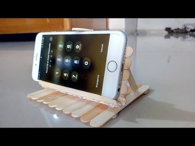 Best ice cream stick craft ||amazing mobile stand || by jigs craft.
