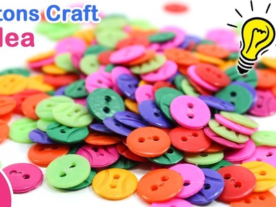 Button Craft Idea | Make Necklace,Hair Clips,Earrings & Flower Vase using Buttons | Sonali Creations