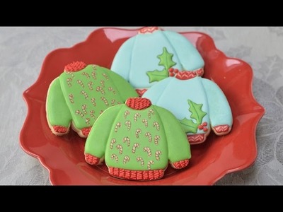 CANDY CANE UGLY SWEATER COOKIES, HANIELA'S