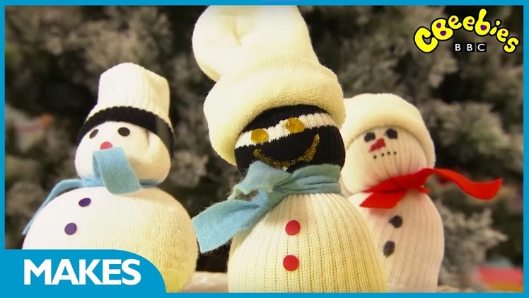 CBeebies Makes | How To Make A Sock Snowman