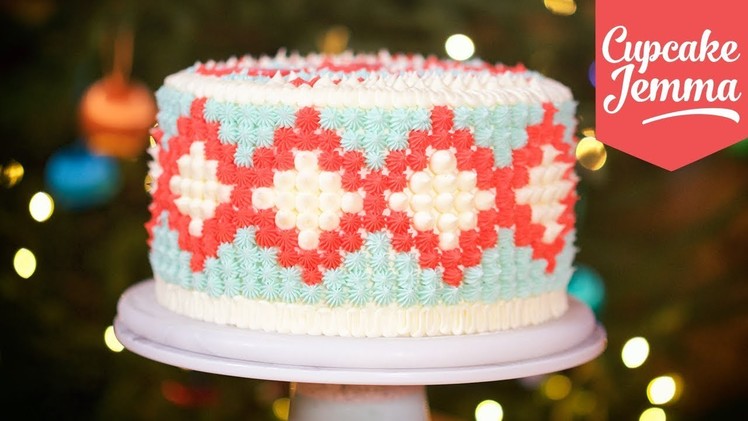 Christmas Jumper Cake How-To | Cupcake Jemma