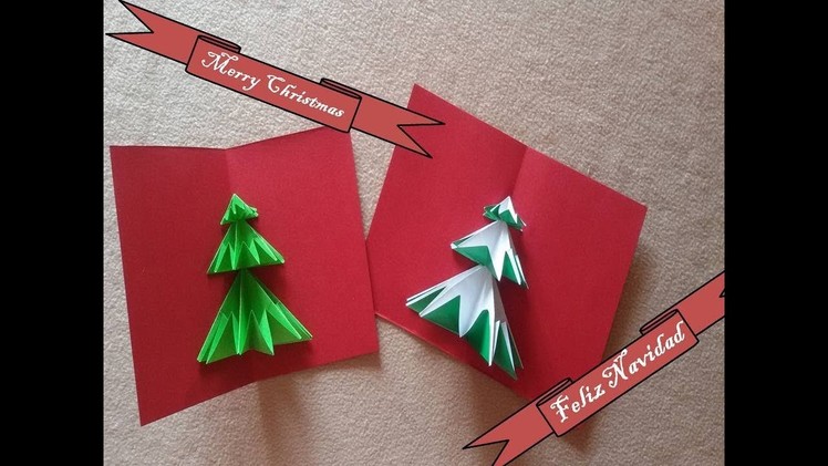 #Christmas Pop Up Greeting Card - Postal de Navidad 3D
