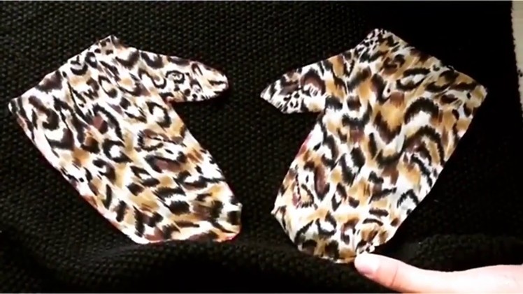 Craft Style your sweater with tiger material-make tiger pocket