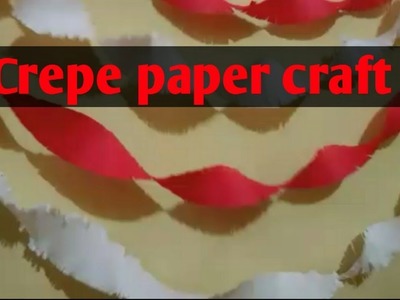 Crepe paper craft | Birthday Decorations
