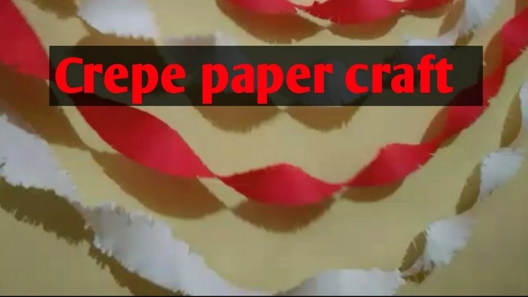 Crepe paper craft | Birthday Decorations