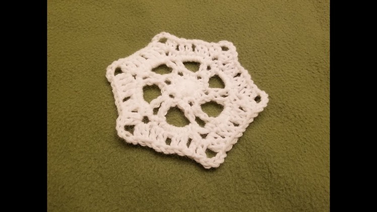 Crocheted Snowflake Tutorial #5!