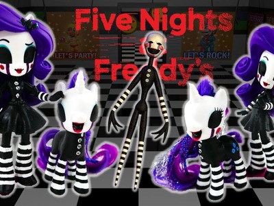 Custom FNaF Puppet Marionette Rarity Pony - Five Nights at Freddy's  DIY Toy Tutorial