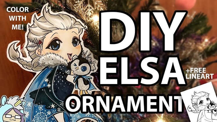 DIY Chibi Elsa Christmas ornament SLOW VIDEO