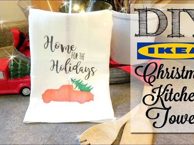 DIY Christmas Towel | IKEA Hack