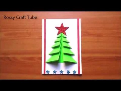DIY CHRISTMAS TREE CARD - Greeting card | Christmas Cards For Kids \ Christmas Craft