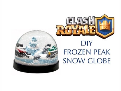 DIY Clash Royale Frozen Peak Snow Globe - Polymer clay tutorial