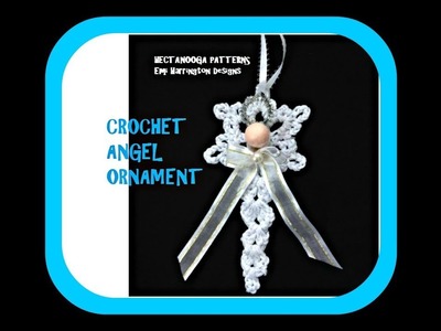 DIY  - CROCHET ICICLE ANGEL ORNAMENT  - Christmas ornament, Holiday Decor , #2135