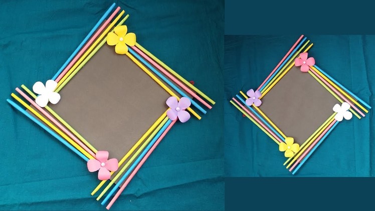 DIY: Easy Photo Frame Tutorial! !!! (Birthday Gift Idea. Room Decoration)Made With Color Paper!!!