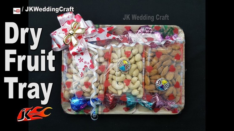DIY How to Make Dry Fruit Tray | Gift ideas | JK Wedding Craft 142
