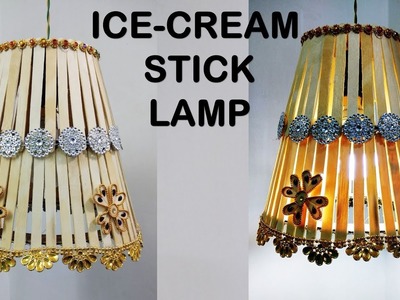 DIY Lamp With Icecream Stick | craft ideas | at home
