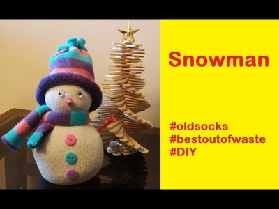 DIY : Make Snowman using old socks | Fun craft