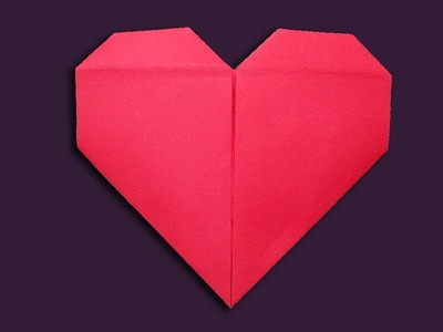 DIY Origami Heart Making For Valentine's Day - Origami Easy Valentine Craft