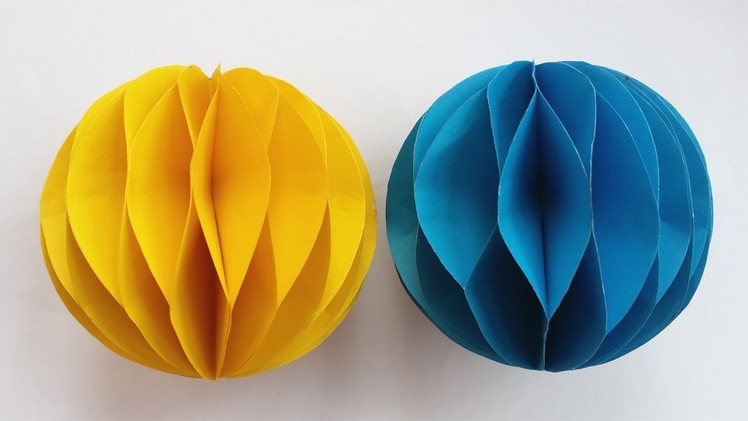 DIY: Paper Crafts !!! How to Make a Paper Honeycomb Ball !!!