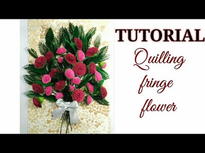 DIY Quilling fringe flower | TUTORIAL | Bristina's Craft World