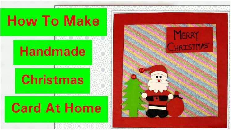 DIY Santa Christmas Card,Easy Christmas Greeting Cards Ideas for Kids,Christmas Gifts Turtorial