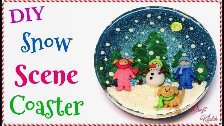 DIY Snow Scene Resin Coaster | Another Coaster Friday | Craft Klatch