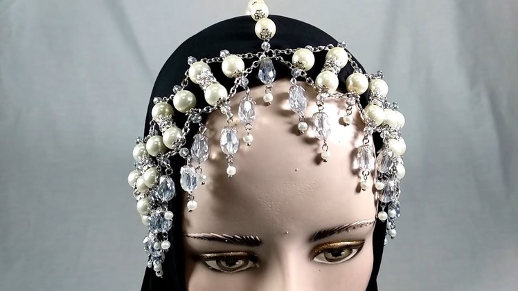 DIY Tutorial cara membuat Headband Mutiara | DIY Pearl Headband