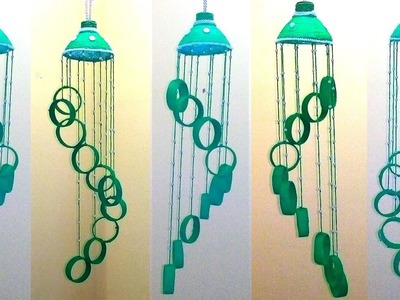 Empty Plastic bottle wind chime | Recycled bottle wind chimes | wind chimes with waste materials