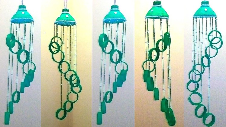 Empty Plastic bottle wind chime | Recycled bottle wind chimes | wind chimes with waste materials