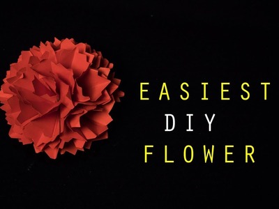 Extremely easy diy  circle paper flower.hobby craft ideas