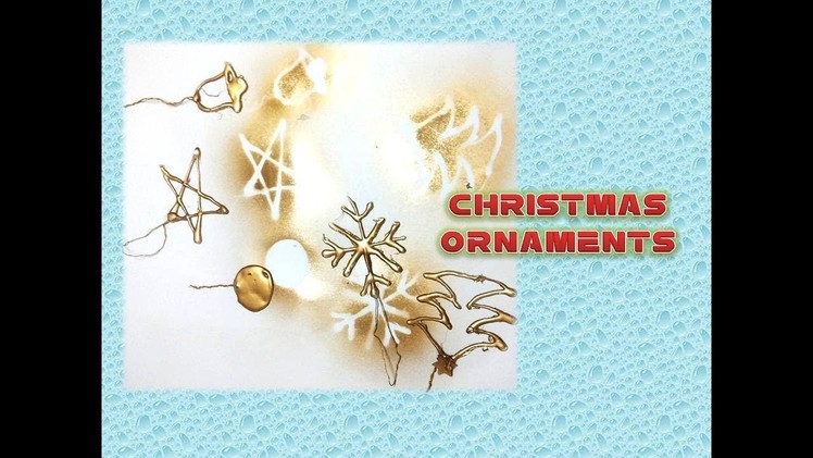 Glue Gun Ornaments. Christmas Craft decoration ideas. Christmas Crafts