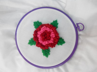 Hand Embroidery - Red Summer Flower Stitch