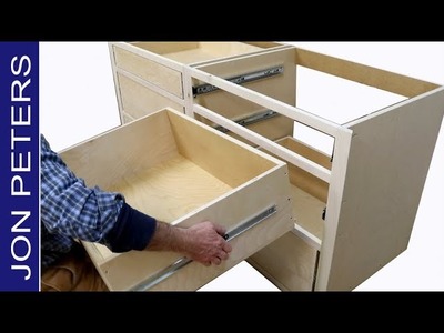 How to Build Kitchen Cabinets & Install Drawer Slides