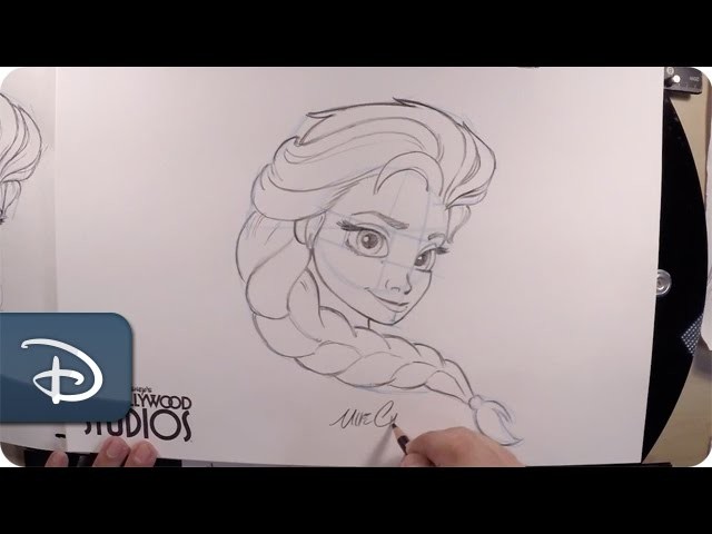 How-To Draw Elsa From 'Frozen' | Disney's Hollywood Studios