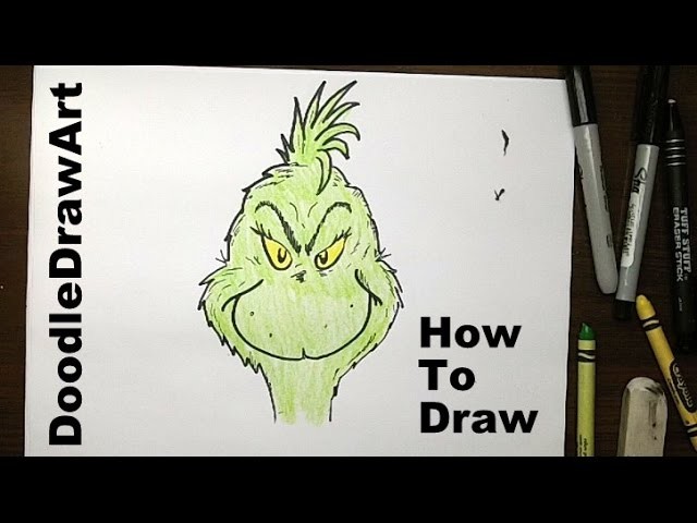 How to Draw the Grinch step by step