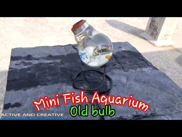 How to make a Aquarium From old 100 watt bulb || Fish Aquarium || Bulb Fish Aquarium || how to
