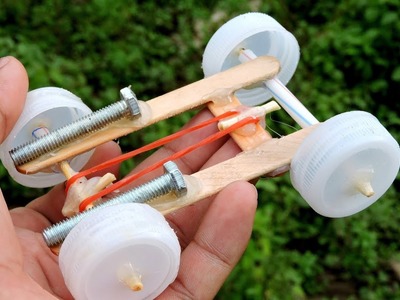 How to Make a mini Rubber band Car