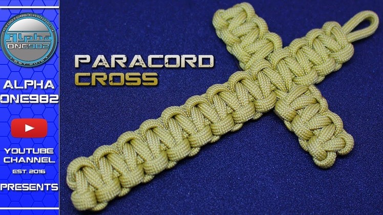 How to make a Paracord Cross Cobra weave Tutorial Simple Fast Easy Project