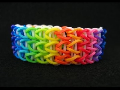 How to make a rainbow loom triple single bracelet