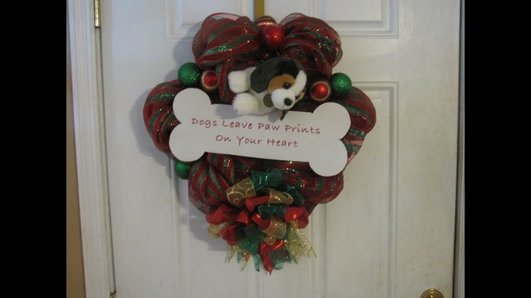 How To Make Carmen's Christmas Puppy Wreath