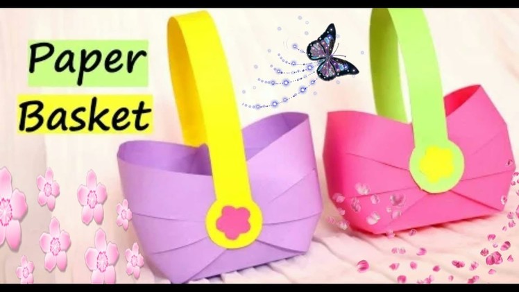 How to make paper Basket. easy paper craft.DIY Art and craft tutorials.easy according paper Basket